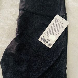 NWT lululemon Wunder Train Crunch Black tights
